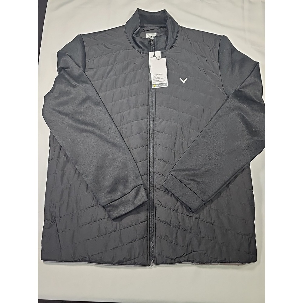 NWT Callaway Golf Puffer Jacket Black Golf Core Men's L